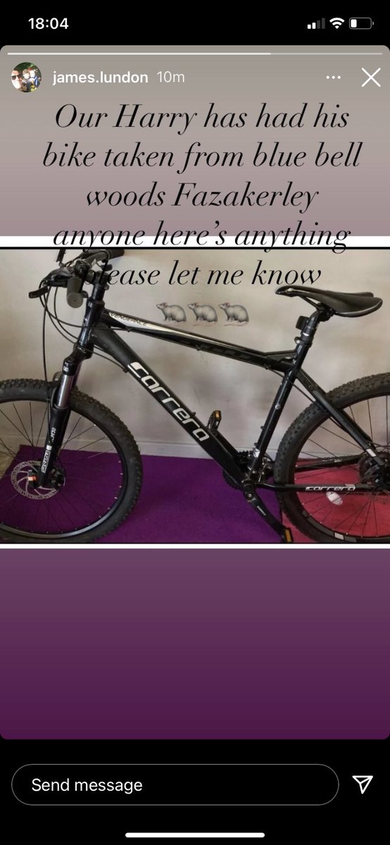 nrg1109's tweet photo. Please spread the word and let’s try get Harry’s bike back https://t.co/mKntCpai0I