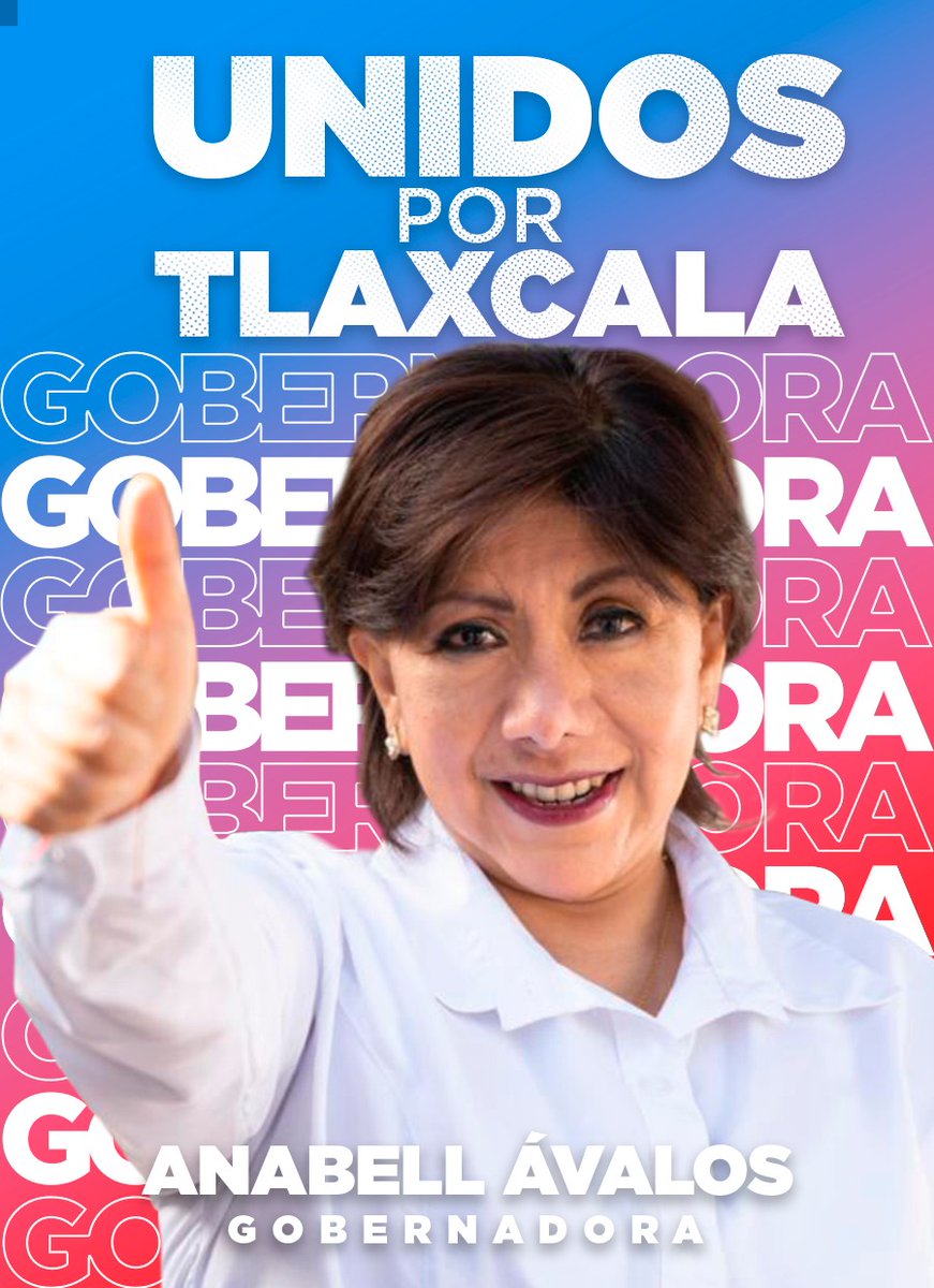 Tlaxcala va a ganar con el mejor proyecto, con una mujer de resultados y de trabajo.

¡Vamos fuertes y #UnidosPorTlaxcala con <a href="/AnabelAvalosTlx/">Anabell Ávalos Z</a>!

#AnabellGobernadora
