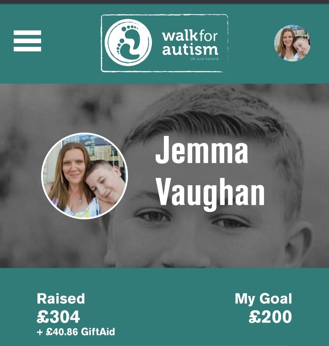 redjemred's tweet photo. On Friday this coming week, I'll be walking for Autism 10,000 steps a day for 8 days in aid of @walkforautismuk
🥰I'M DOING THIS FOR MY SON, JACK 🥰

https://t.co/Go5n1IQ23G
#walkforautism #walkforautism21 
#AutismAwarenessWeek https://t.co/nmZs7kevQE