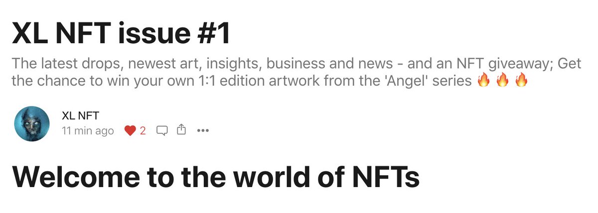 XL NFT: Insights, tips, NFT business & art tweet media