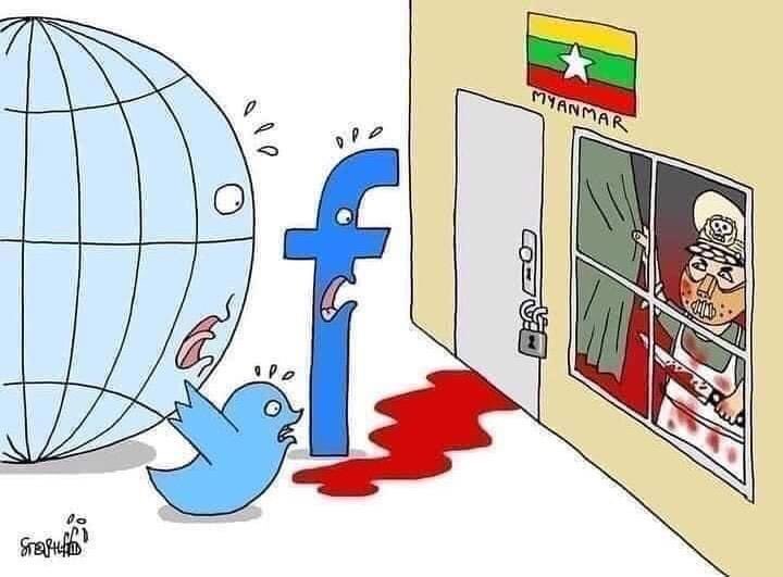 SnowqueenlayS's tweet photo. It’s been 6 days since the Military Junta cut off mobile internet which people in rural areas rely mostly on. WIFI is still accessible yet we are not sure until when. We do not accept INTERNET SHUT DOWN. We do not accept NEWS SUPPRESSION.
#WhatsHappeningInMyanmar
#Mar20Coup https://t.co/3l1QyUbI9o
