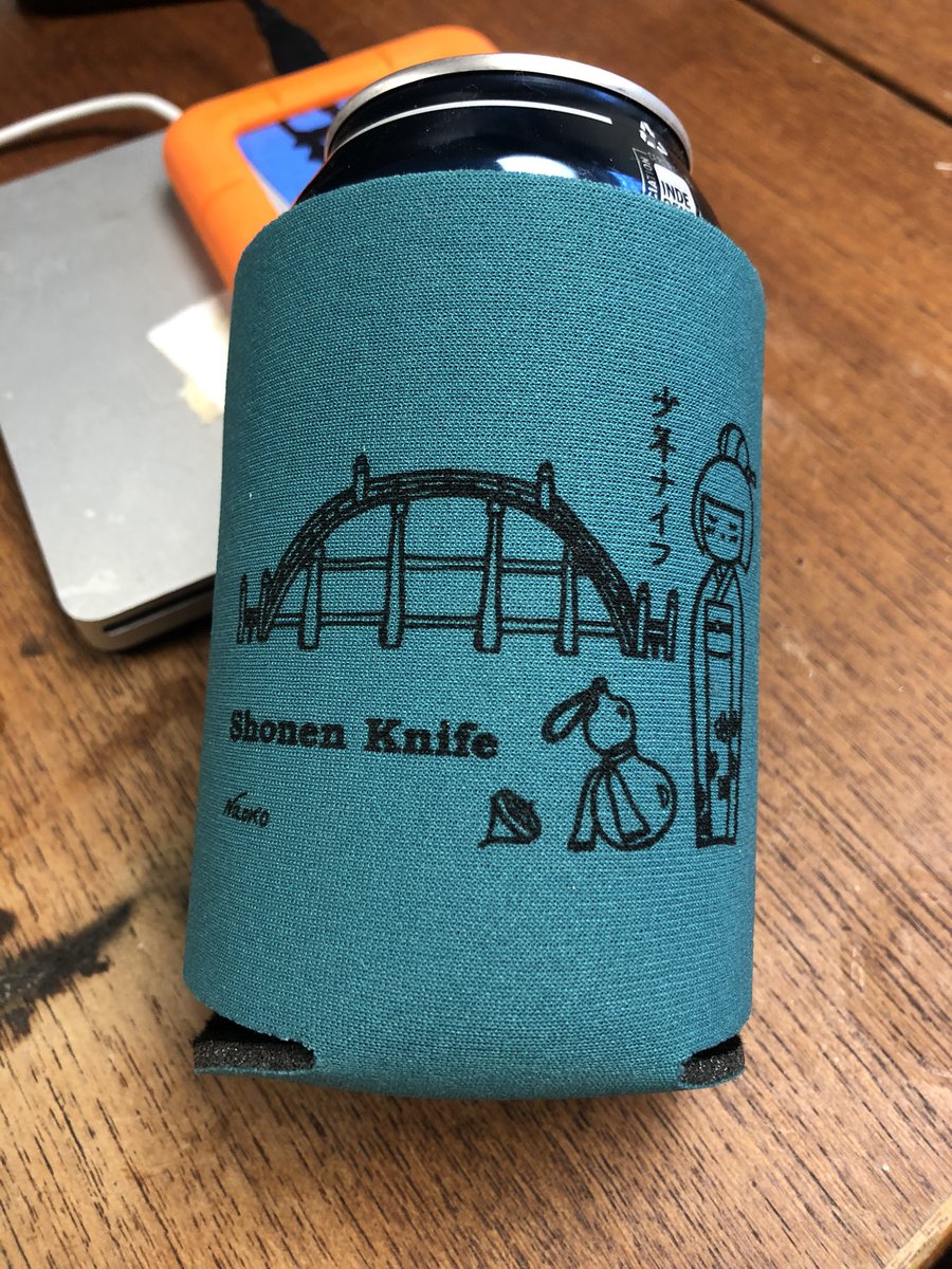 eoghanrd's tweet photo. @curtisho456 signed koozie from the shonen knife show it was awesome lol https://t.co/BO6fKxYBIZ