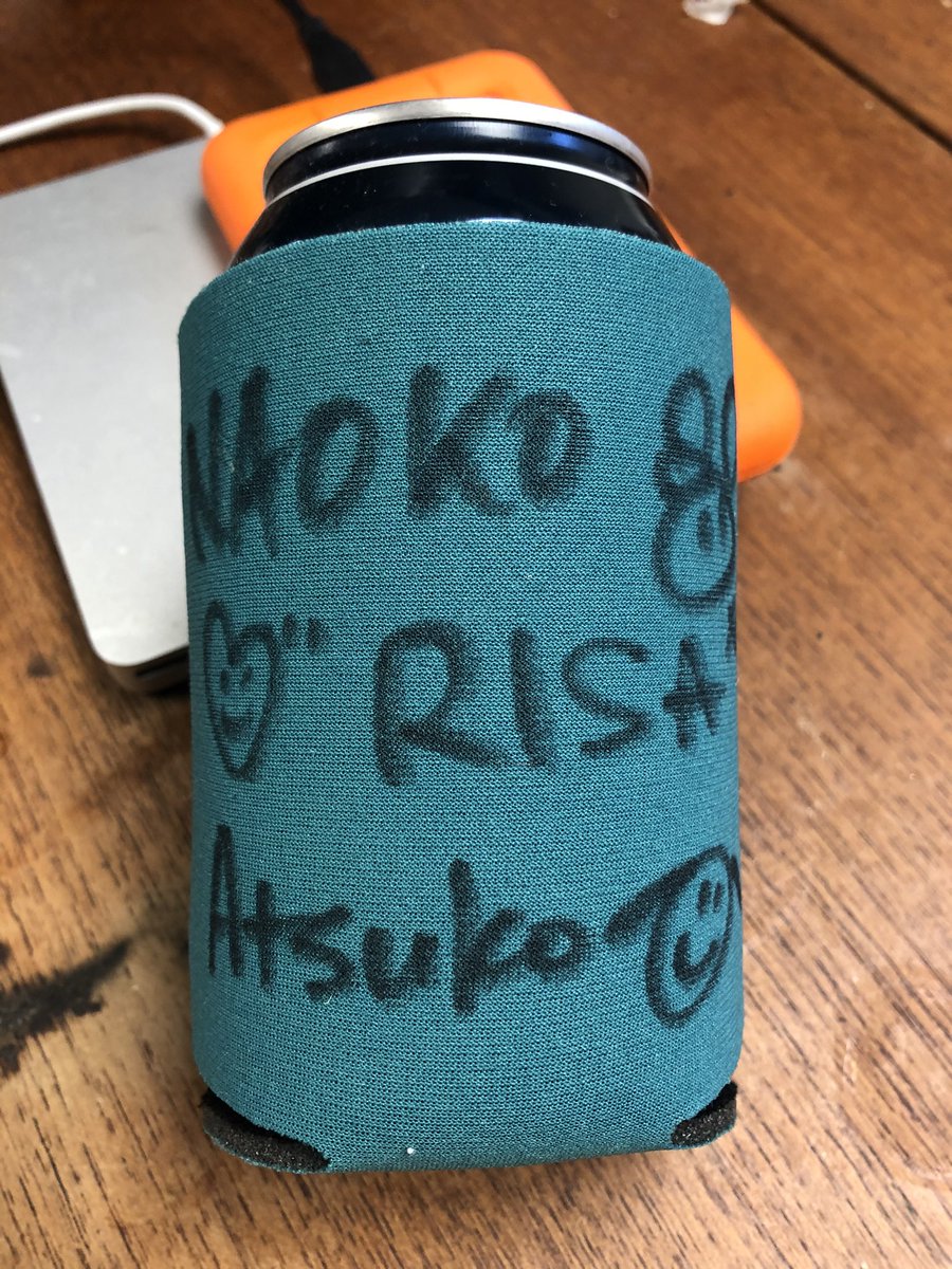 eoghanrd's tweet photo. @curtisho456 signed koozie from the shonen knife show it was awesome lol https://t.co/BO6fKxYBIZ