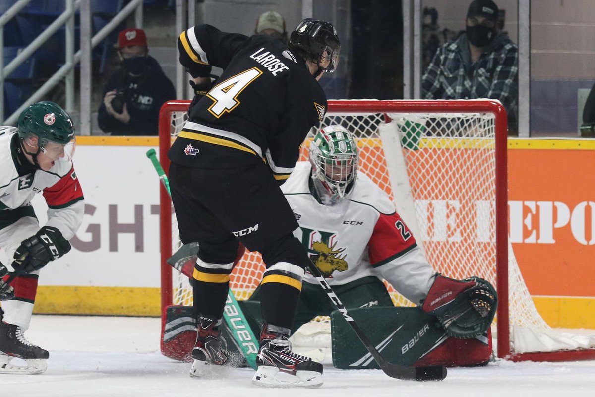 CBEHockey's tweet photo. Last Night, Nathan Larose tied Jean-Claude Sawyer’s franchise record for career goals on the road with 20! 

#TalonsOut🦅 #ChasingHistory https://t.co/yByoTUp6FP