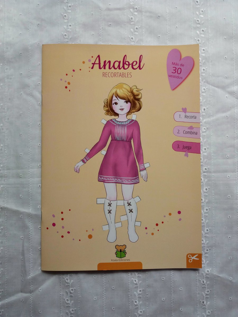 koalaediciones's tweet photo. Título: Anabel Recortables. Un libro de muñecas recortables como las de antes. Una muñeca y más de 30 vestidos y complementos para recortar con tijeras y jugar.
PVP: 4,50€
#recortables #dressingdolls #vestidosdepapel #juegosdepapel https://t.co/BPGj2SErqN