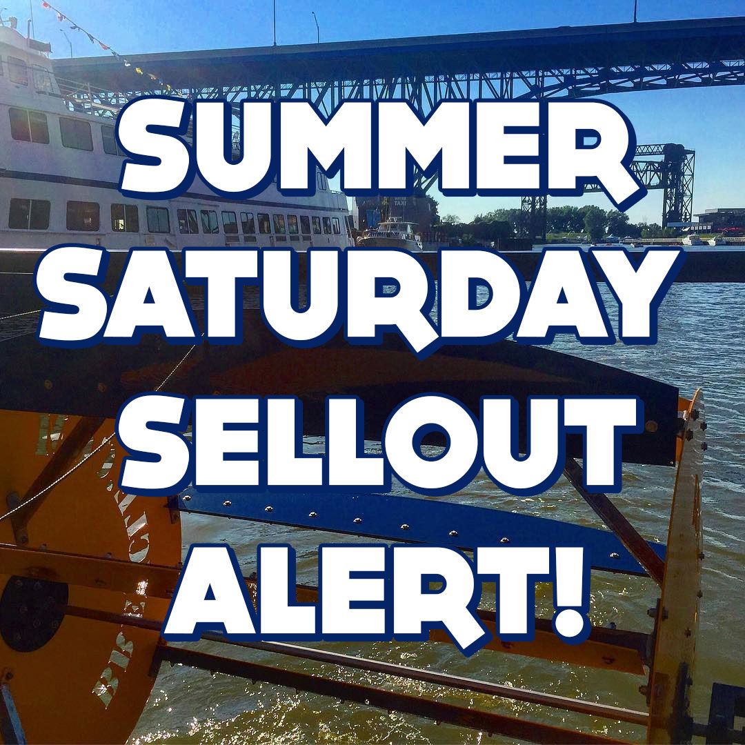 👀 Saturday, June 5 is officially SOLD OUT and other summer Saturdays aren't far behind. Book your cruise today so you don't miss the boat in 2021. 🍺 🎉 ⛵️