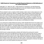 Photo by OUSD Parents for Transparency & Safe Reopening (@OUSD_Parents)