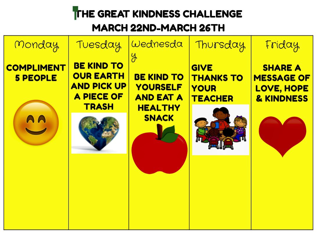 FHGES's tweet photo. #GreatKindnessWeek is starting  @FHGES tomorrow, Monday, March 22!!  Let’s see how kind our Mustangs can be at school and at home!!  Bring those smiles Monday! #BETHECHANGE @NewHanoverCoSch @KimFoleyEDU @Tara24794915 @gulledge_dawn @annie_lovoy https://t.co/zu9EB5WinJ
