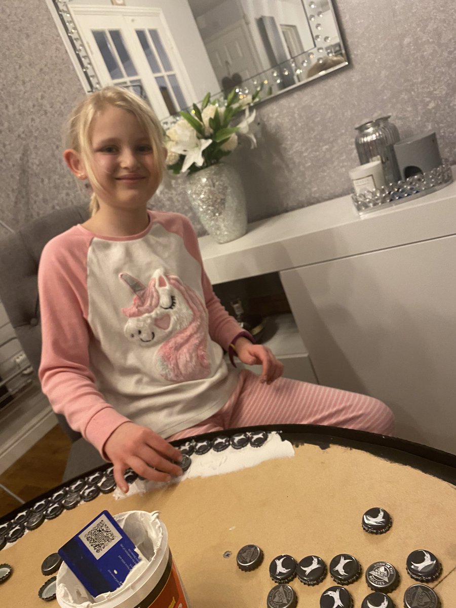 hayley76025569's tweet photo. Lilly has been a super little helper this weekend helping me with my latest project. New outdoor table, not finished yet but she’s done a great job lots of counting & sorting @LeasStAndrews @LeasinghamSal #littlehelper #bottletoptable https://t.co/CKq2raknKl