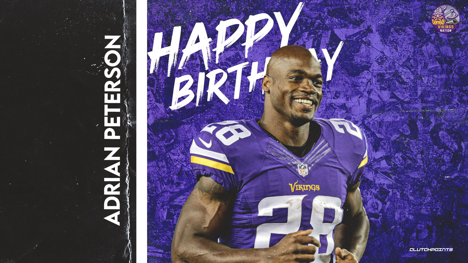 Join us in wishing Adrian Peterson a happy birthday! 