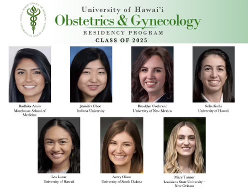 UHobgyn's tweet photo. Welcome the 2021 intern class to the University of Hawaii ObGyn residency Ohana! https://t.co/0REXS2w4Pn