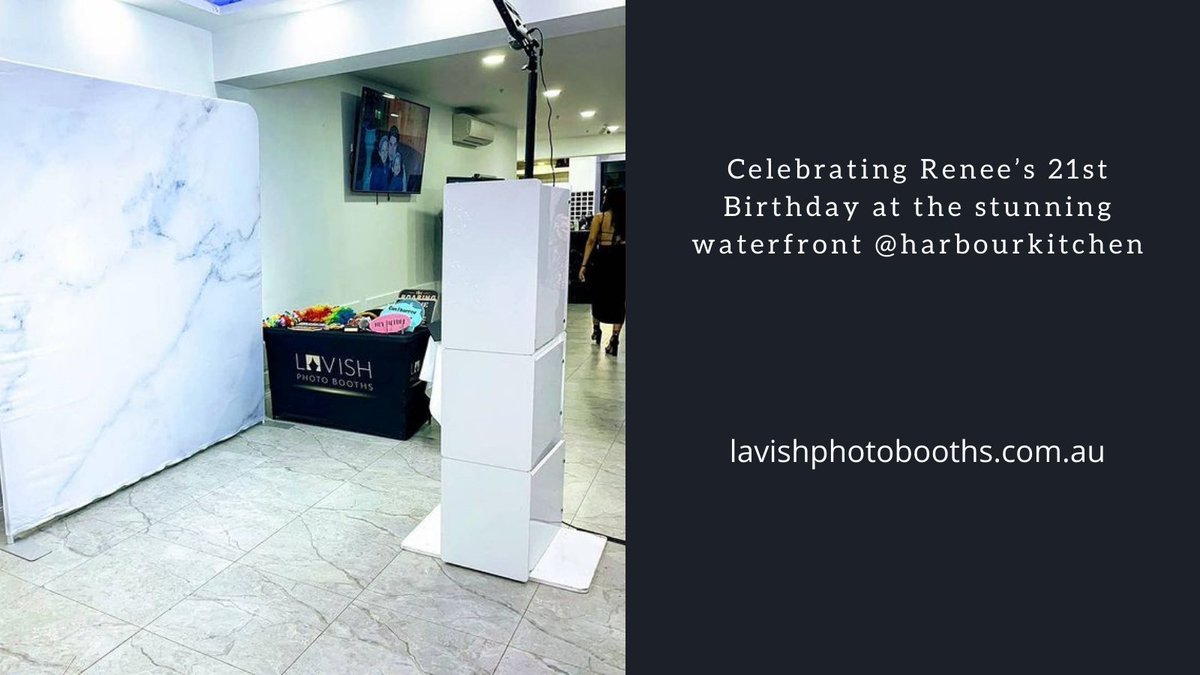 WillVines187's tweet photo. Celebrating Renee’s 21st Birthday at the stunning waterfront @harbourkitchen
#LavishPhotoBooths #photobooth #photoboothservice #photography #photoboothhiremelbourne #wedding #photooftheday #party #photo https://t.co/1nQrwdMBI7