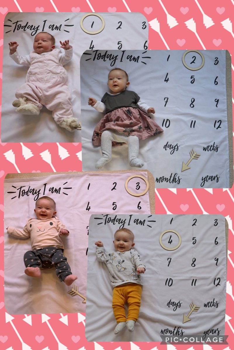 This gorgeous girl is 4 months today 😍🥰😀