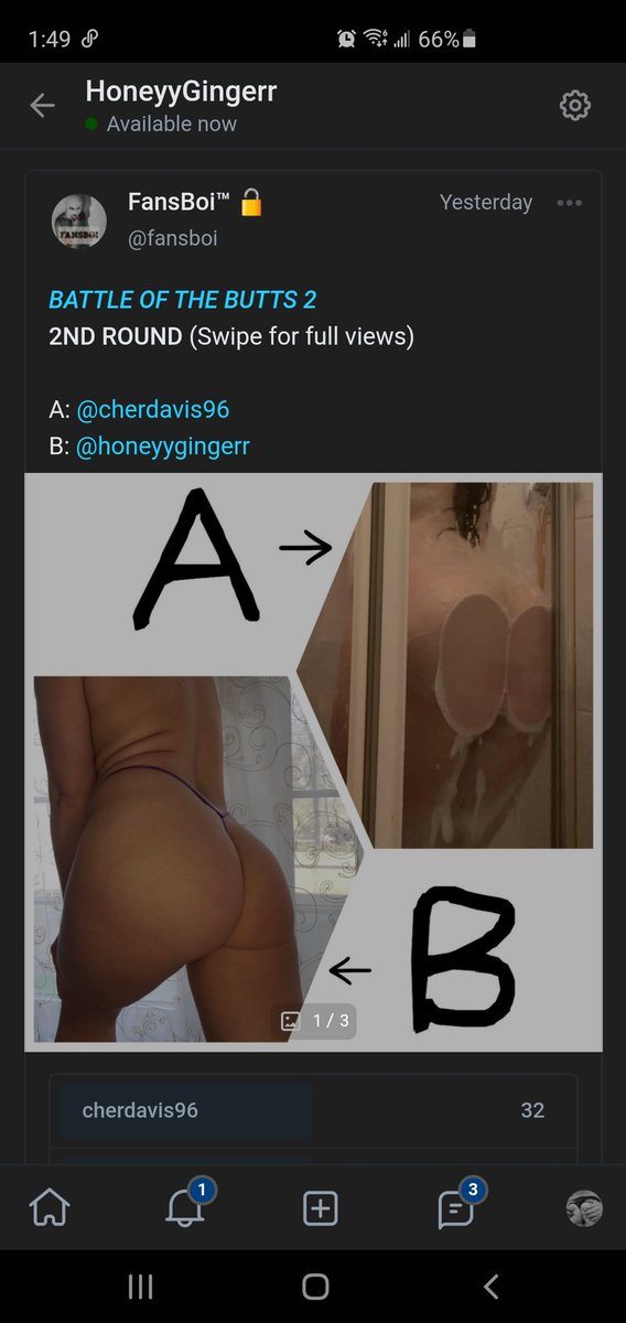 Hey everyone go vote for my butt 
Click B 

onlyfans.com/125149684/fans…