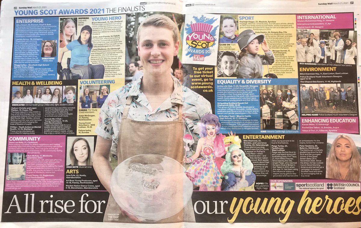 Our super coach Kate Daykin is a finalist in the Young Scot Awards!