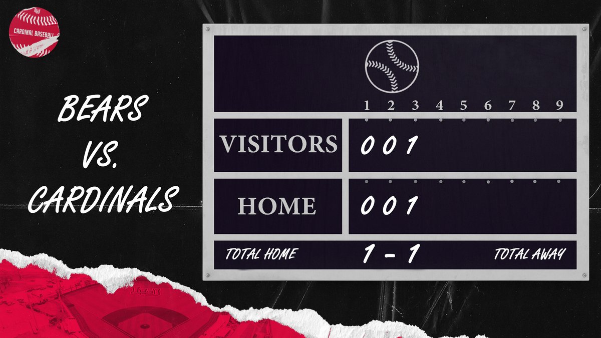 Lamar_Baseball's tweet photo. A Weyler double plates one as the Cardinals answer in their half of the 3rd. #WeAreLU https://t.co/QNM3d8iFhZ