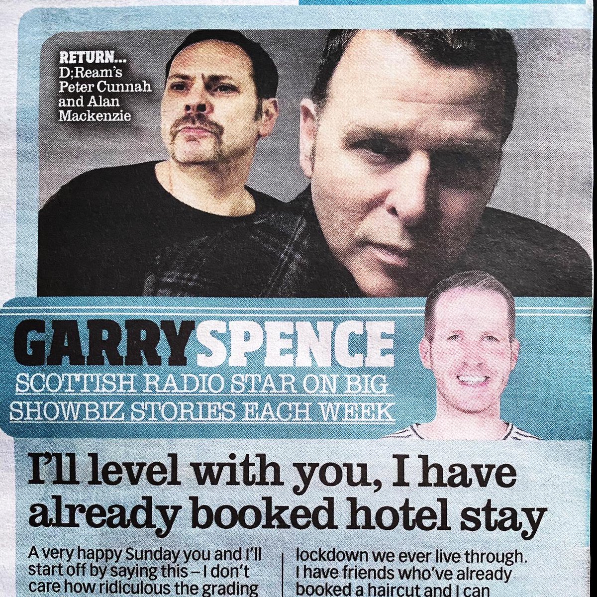 d_ream_music's tweet image. Thanks to @garry__spence for our mention in today’s #scottishsundaymail 😎💭🎶 #thingscanonlygetbetter #thingswillgetbetter #NewMusicAlert