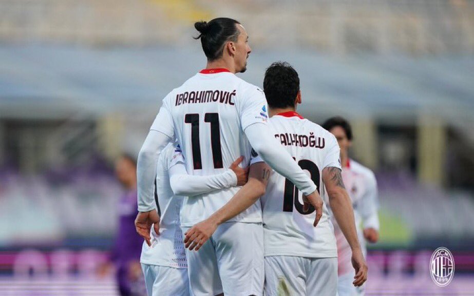 Footballogue's tweet photo. [#SerieA🇮🇹] FIORENTINA 2-3 AC MILAN

⏱ FIN DU MATCH !

                  ⚽️ Ibrahimovic
⚽️ Pulgar
⚽️ Ribery
                  ⚽️ Diaz
                  ⚽️ Calhanoglu

L’AC Milan est provisoirement à 6 points de l’Inter !

#FIOACM https://t.co/aG5c8Z4pKI
