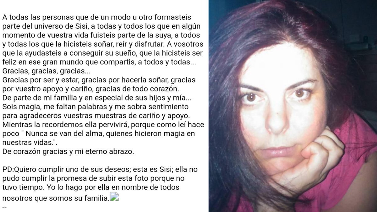 ColiseoG_'s tweet photo. Soy Ana la hermana de Sisi y esto es para vosotros: https://t.co/NOS2vFPEs7