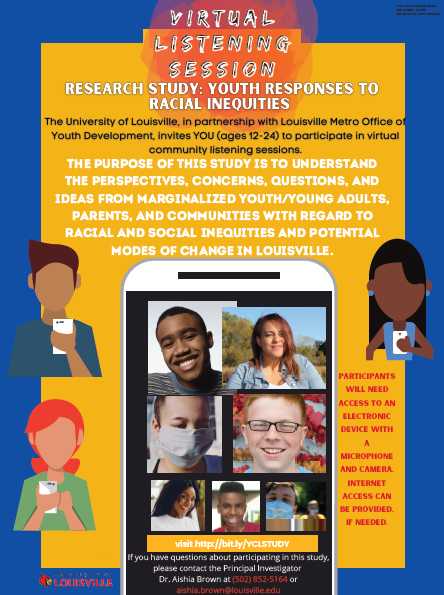 Hey y'all! Here's an opportunity from The Louisville Metro Office of Youth Development. If you're under 18, you will need consent from a parent or guardian.