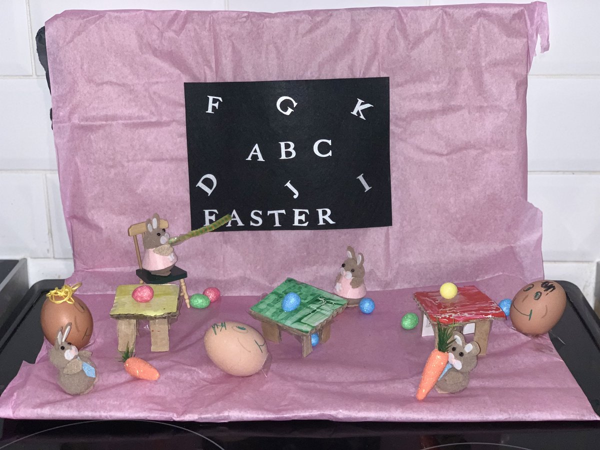taracatterall's tweet photo. @highfield_st Aurelia’s Eggscellent Easter Challenge 🐣 https://t.co/XT5iMLISzc