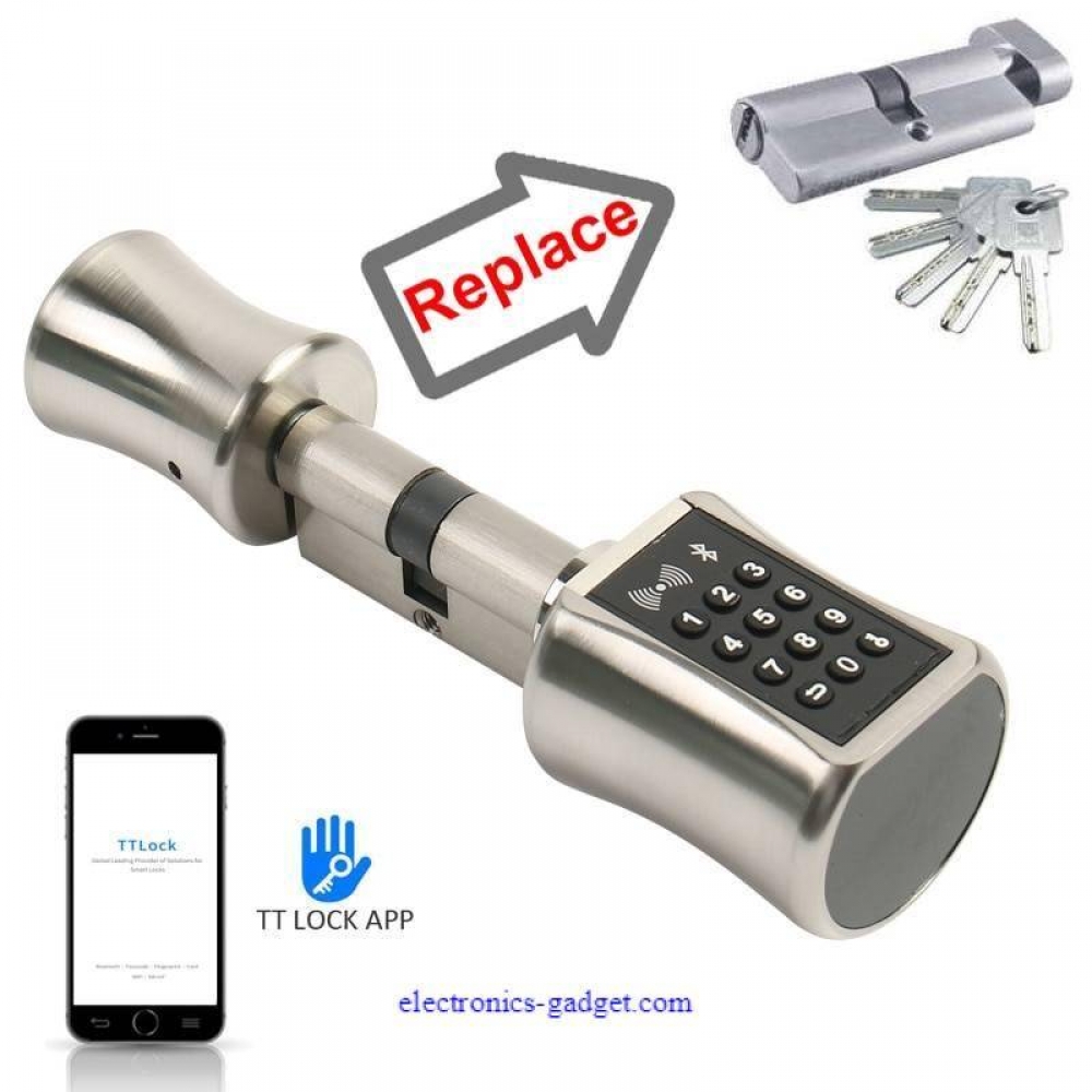 #promo_offer DIY Replacement Smart Door Lock Cylinder Support Mobile Phone APP TT lock Bluetooth 13.56mhz IC Card Digital Unlock electronics-gadget.com/diy-replacemen…