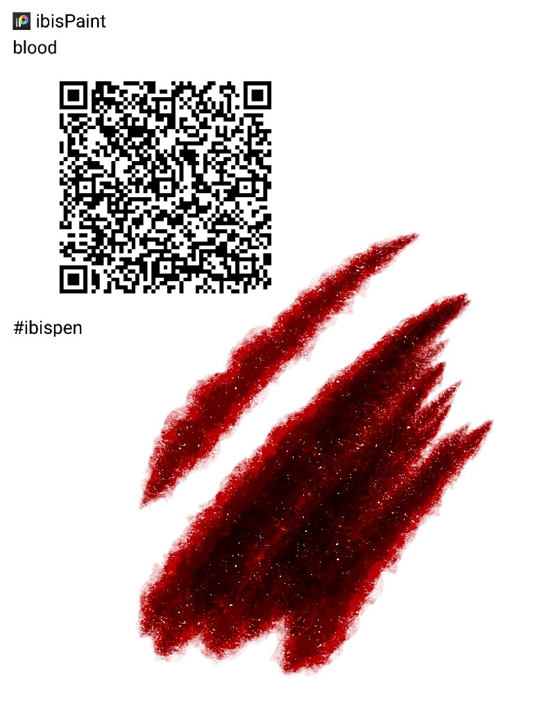 lu-chan en Twitter: "@Sumi24882714 Help, the blood brush QRcode does not  work!" / Twitter