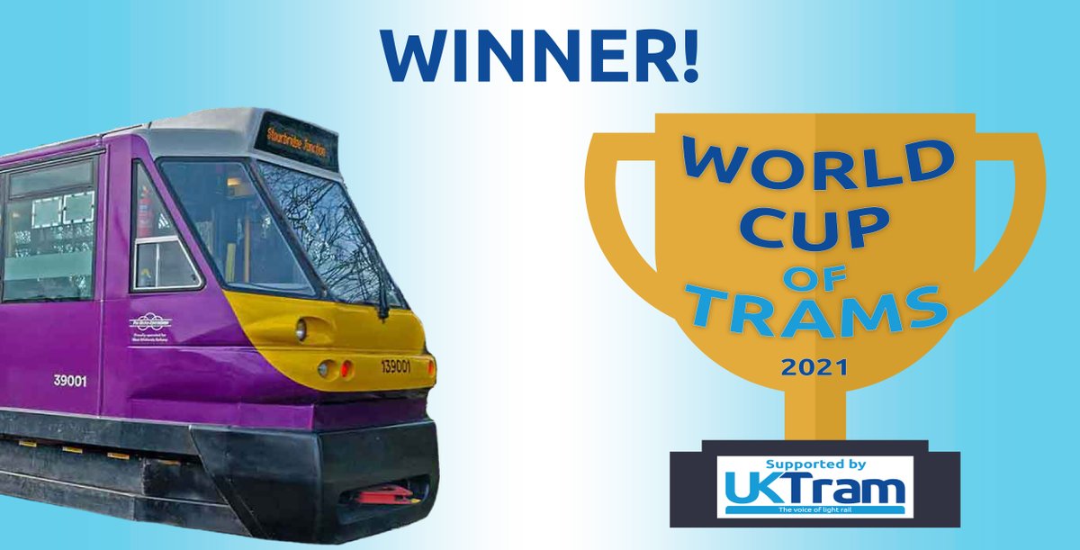 worldcupoftrams's tweet photo. 🚈 #WorldCupofTrams  🚋

That's it - it's all over in the #WorldCupofTrams and huge congratulations to our winner:

@pre_metro Stourbridge Shuttle! https://t.co/AkEEmyLovL
