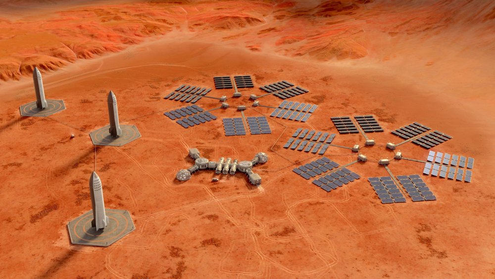 tostarstogether's tweet photo. Марсианская база Alpha. #MarsBaseAlpha #ИлонМаск #SpaceX #Starship #SuperHeavy #Марс https://t.co/B2zKbyQ7Rx https://t.co/r47FNLOwHH