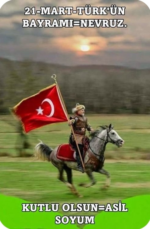 Nevruz yeni gün Türk'ün bayramı kutlu olsun