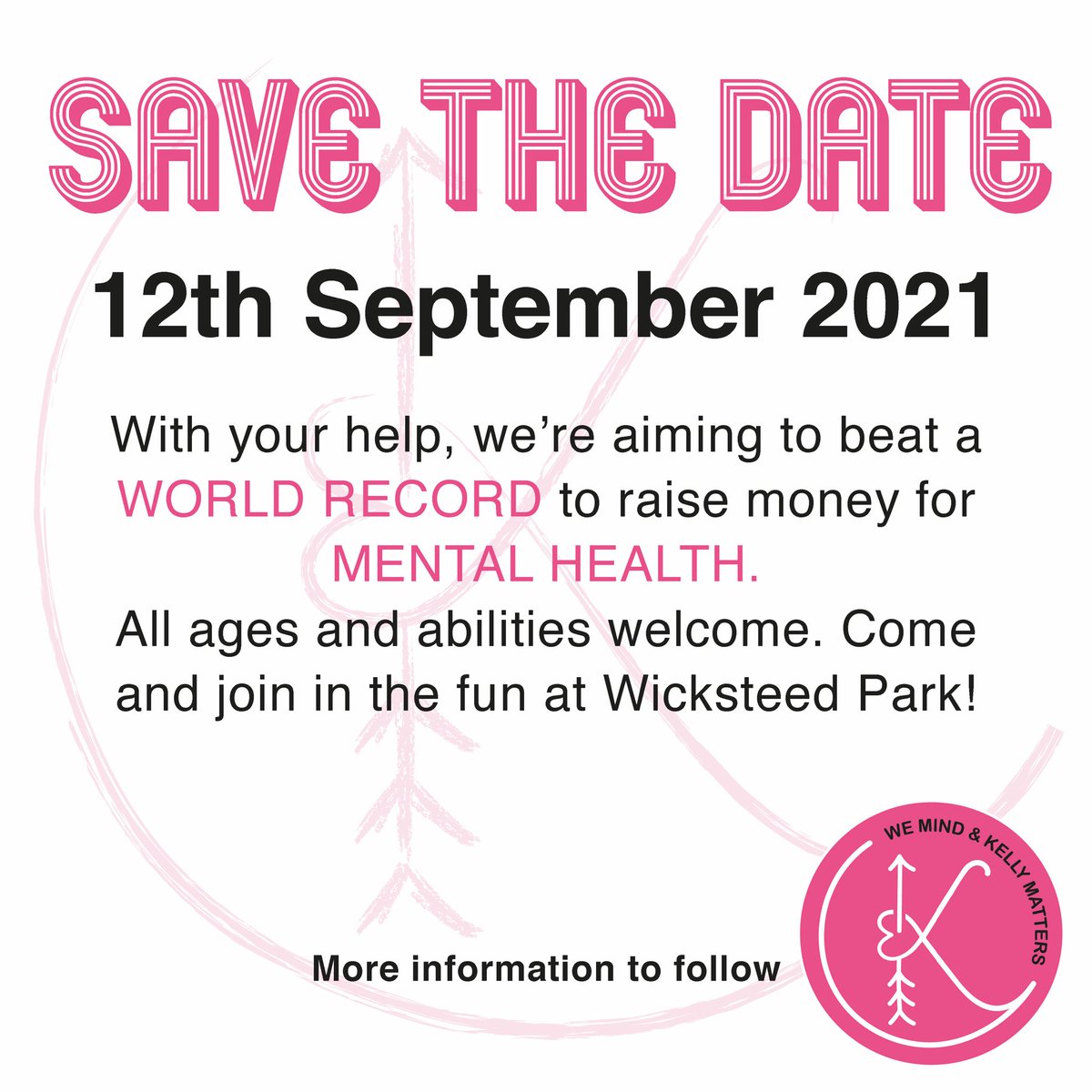 Hi Guys, please save the date. We’d love you to be part of our World Record attempt, anyone and everyone will be able to take part and we’ll be providing more information soon 😊🙏