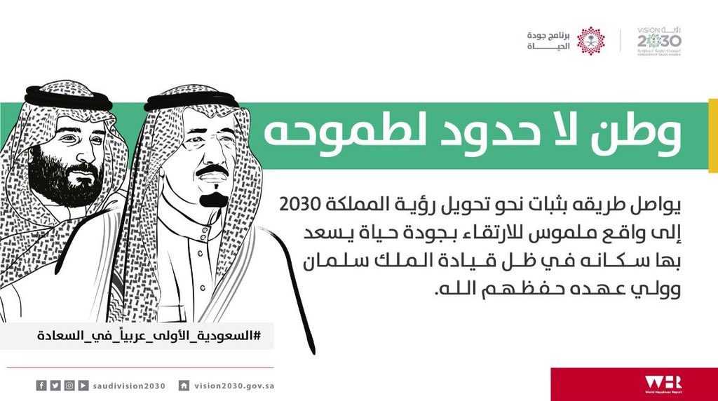 AlNassrFC's tweet photo. #السعودية_الأولى_عربيا_في_السعادة 🇸🇦💚
#برنامج_جودة_الحياة https://t.co/7WNMpoWnTF