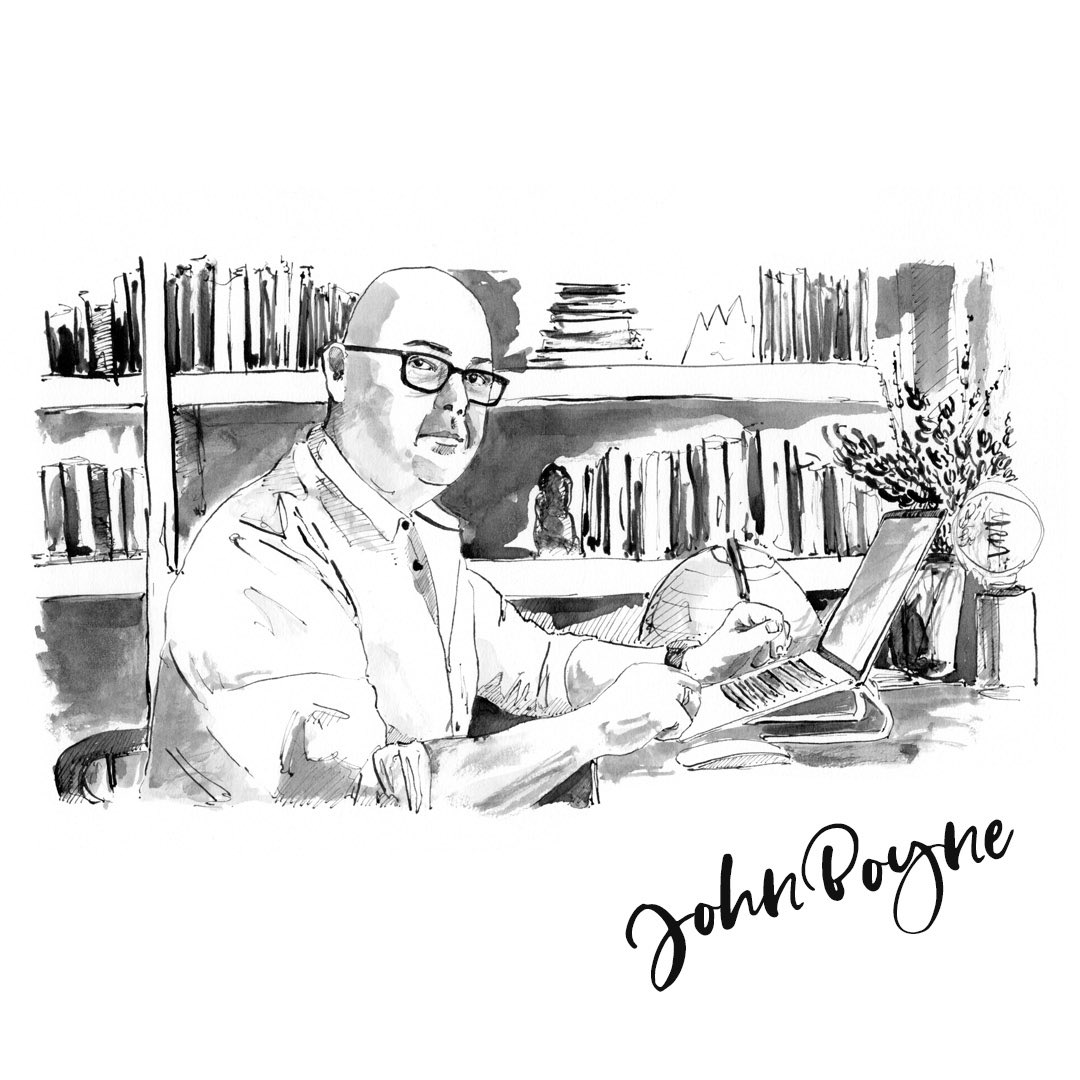 natguinamard's tweet photo. Weekend with the inks #lockdownreading #illustration #johnboyne #elizabethstrout #noraephron and #annpatchett https://t.co/8MGPItg8IT