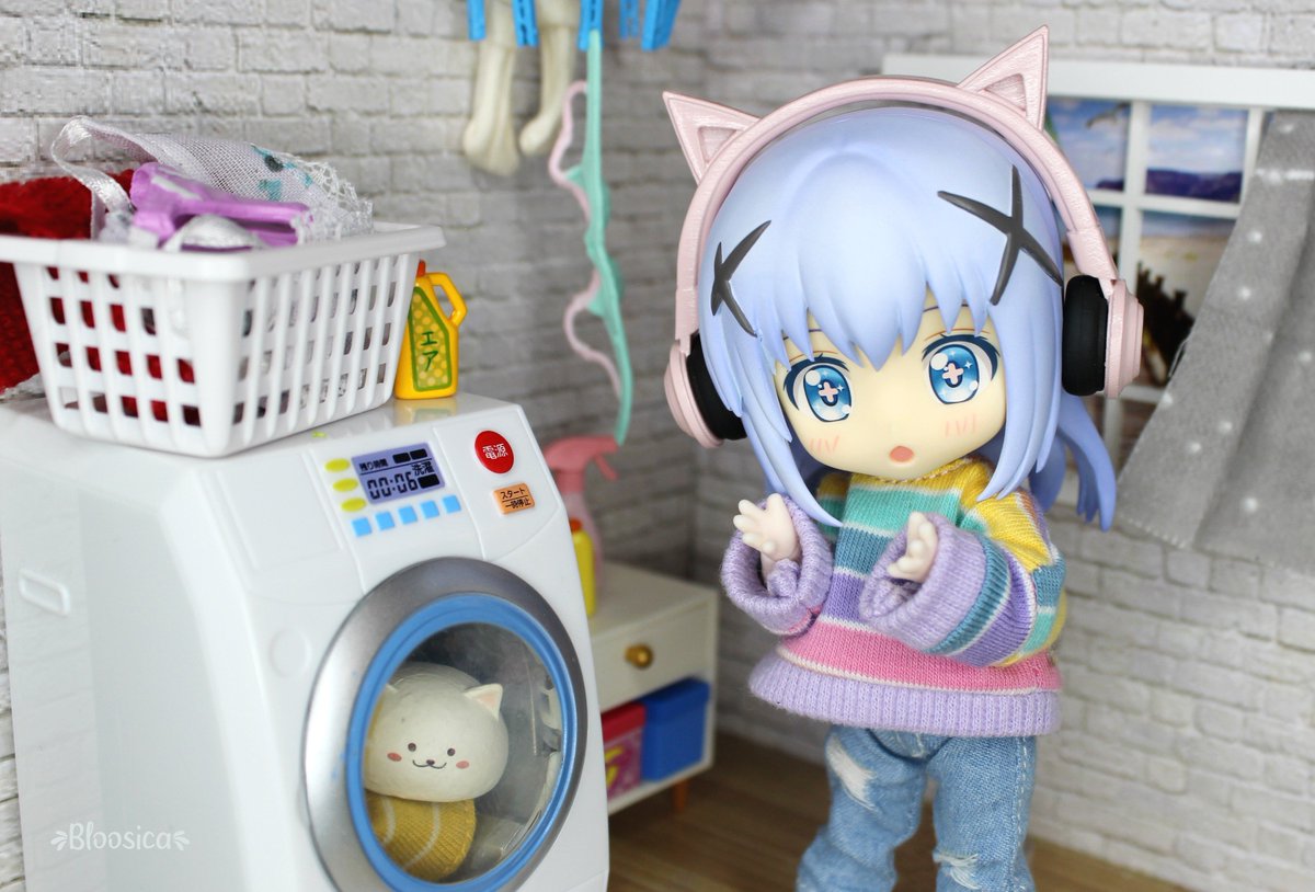 bloosica's tweet photo. Laundry Day 🧺

#nendoroid #nendoroidphotography #istheorderarabbit https://t.co/37KVUY7DNU