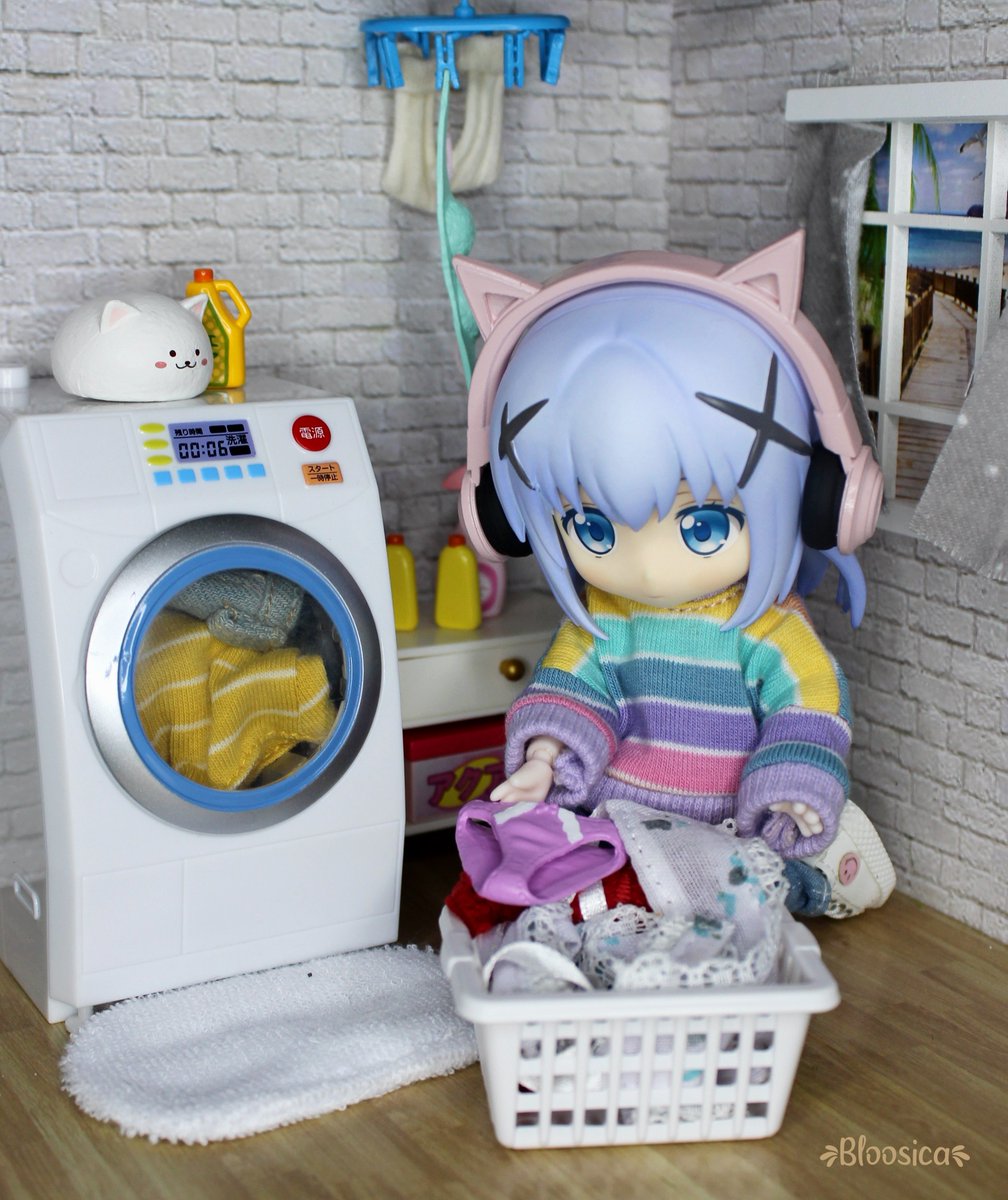 bloosica's tweet photo. Laundry Day 🧺

#nendoroid #nendoroidphotography #istheorderarabbit https://t.co/37KVUY7DNU