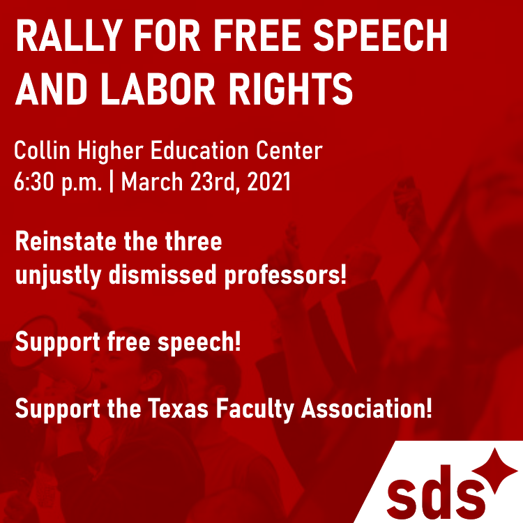 UTD Students for a Democratic Society tweet media