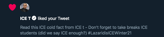 Iceicebabies45's tweet photo. We won 🏆 Even @FINALLEVEL knows our twitter game is 🔥 #LazaridisICEWinter21 https://t.co/UlWLJEIhY8