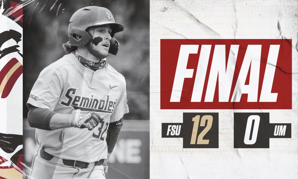 FSUBaseball's tweet photo. Everybody knows spring cleaning starts with a good sweep 🧹🧹🧹 

WP: @conorgrady4 (3-1)
HR: Lacey (2), R. Martin (4), Nelson (7), De Sedas (2) https://t.co/SvyKunfwgJ