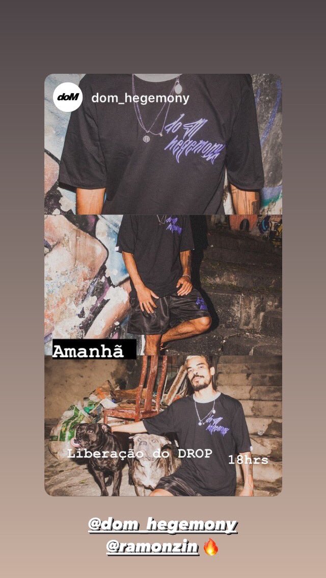 DomHegemony's tweet photo. Amanhã nosso registro com o mano @ramonzin portando as peças do nosso #DROP8 tão na pista 🔥
Trabalho lindo do mano @bigodesucessada https://t.co/hJhTyXhD58