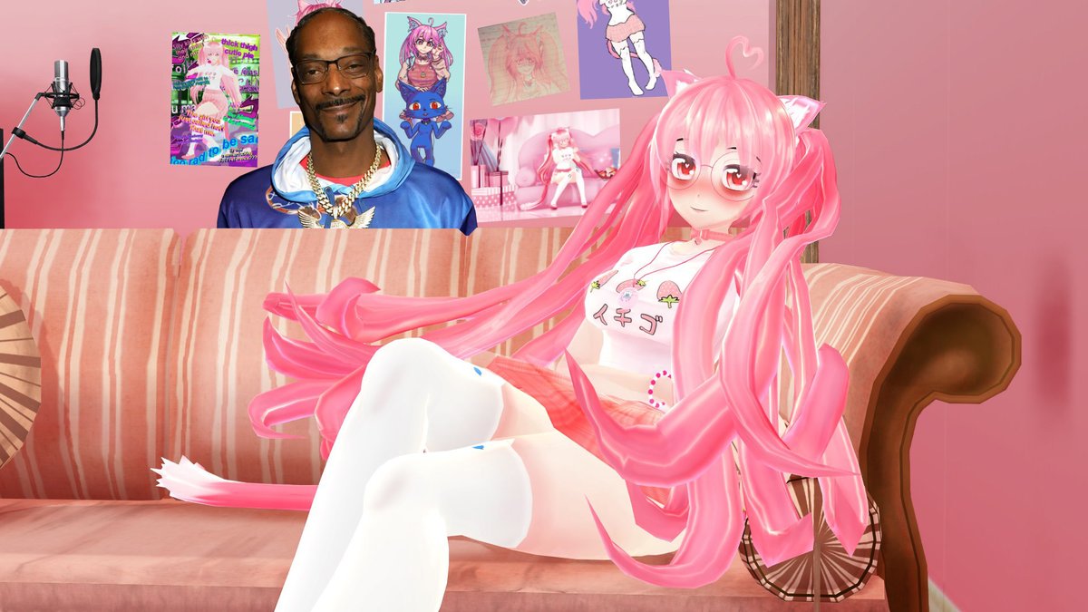 MeetsDogg's tweet photo. Years ago, Snoop Dogg visited @LunariaAyaren in her first time like Vstreamer/vtuber, and give his good luck for her life. https://t.co/g1V86mJyc7
