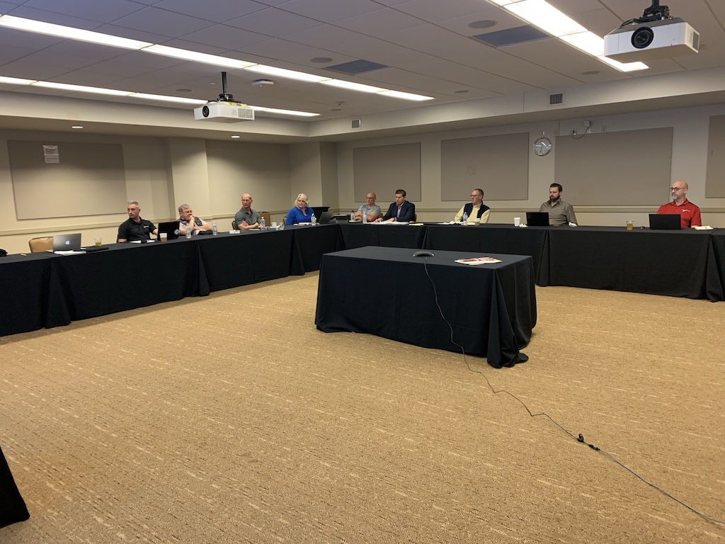 CDRA Board of Directors meeting during the start of C&amp;D World 2021, the recycling industry's first in-person event since the start of the pandemic. Safety is paramount, but attendees to the CDRA Annual Meeting grateful to be getting together.