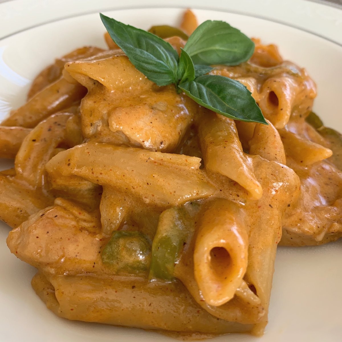 cooking_kathy's tweet photo. Chicken fajita pasta. 

That’s what’s for dinner. 

#pasta #chicken #Cooking #homemade https://t.co/FAteD5xX42