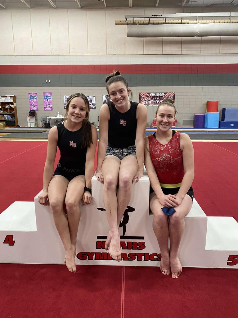 nb_gymnastics's tweet photo. Here are our 3 all-conference athletes for this season. Dakota in all-around, Paige on vault, and Bekah on beam! 💪 https://t.co/ZM7JoIXG8P