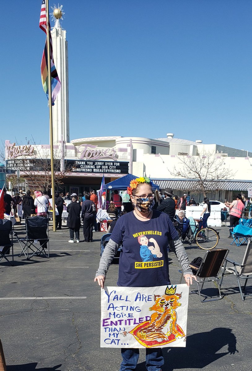 MissaAdventurer's tweet photo. Making my voice heard, trying to #KeepTowerWeird, &amp; #SaveTowerTheater. https://t.co/QUu7GNWR3x