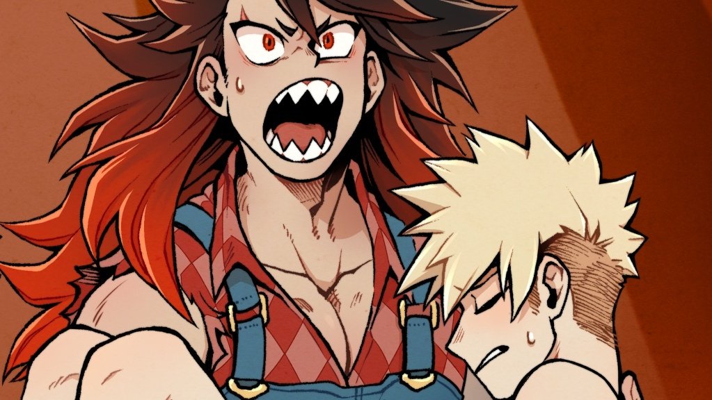 shinmoedake's tweet photo. [tucker and dale vs evil #tskrbk au]

tetsutetsu and kirishima's rustic honeymoon takes a bloody turn when bakugou's ignorant friends mistake the harmless himbo duo for a pair of murderous hillbillies

commission drawn by @fandomialex https://t.co/1K9NKLHj3j