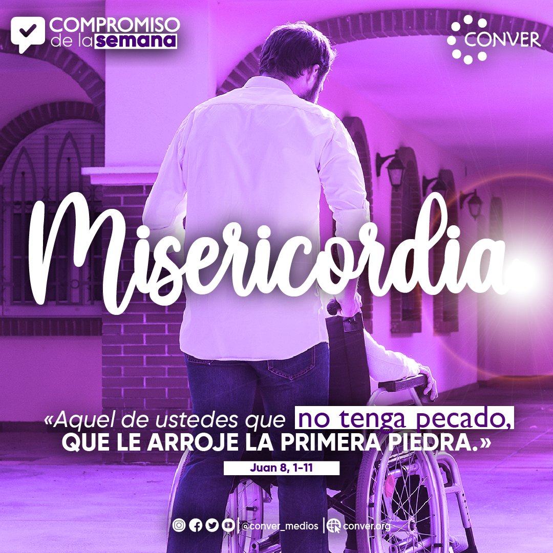 conver_medios's tweet photo. Que en esta semana podamos reflexionar sobre nuestras actitudes y podamos actuar con MISERICORDIA. 

#Evangelio #Cuaresma #Compromiso #VidaConsagrada #Religiosos #TodosSomosCONVER https://t.co/zFzO6ROEtr