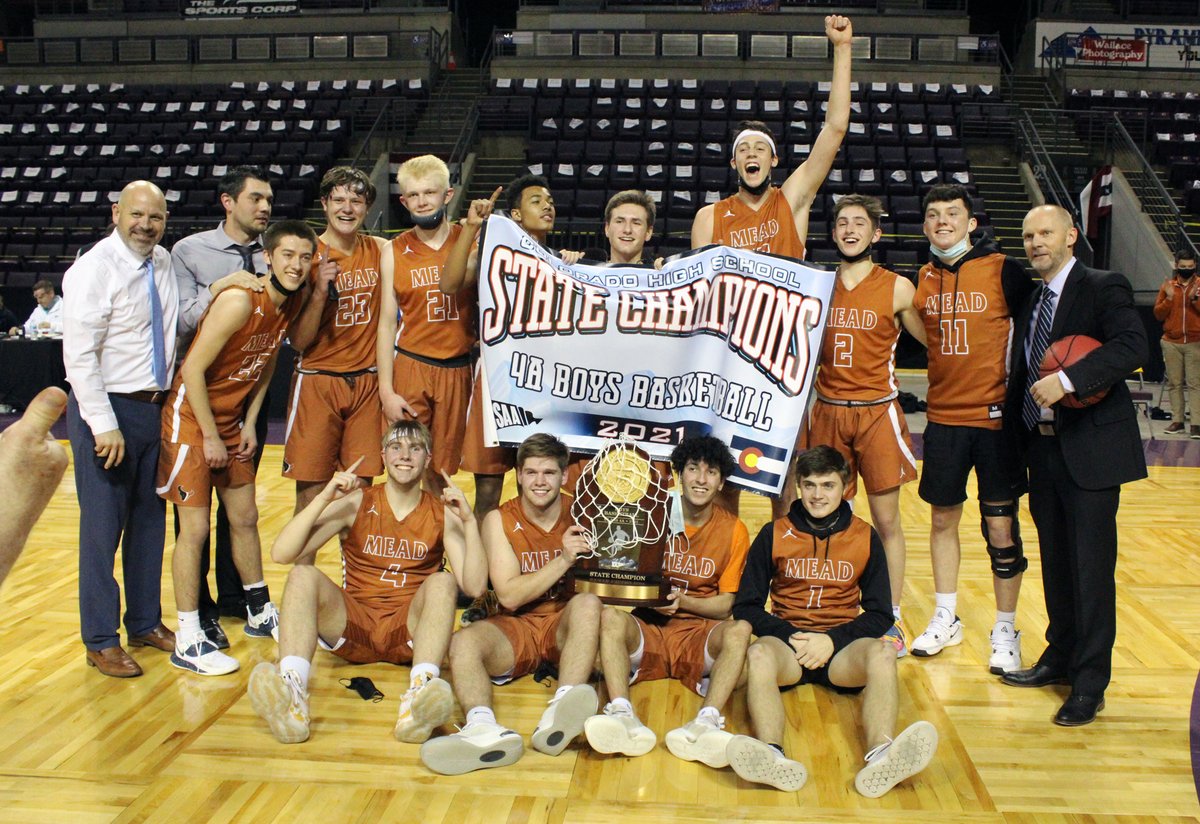 CHSAA's tweet photo. Congratulations to Mead, the 4A boys basketball champions! #copreps https://t.co/yZN5QGzGkk