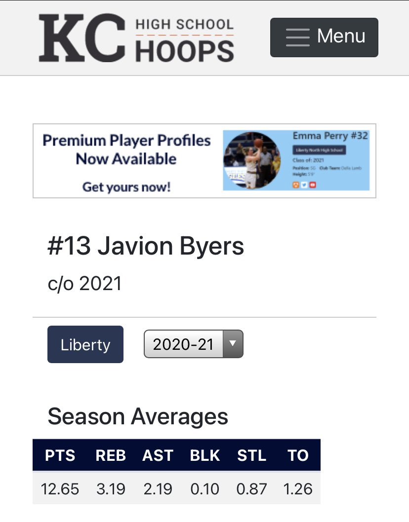 <a href="/javionbyers23/">Ja’Vion Byers</a> <a href="/PrepHoopsMO/">Prep Hoops Missouri</a> Any college team looking for a tough, string guard that can shoot the rock and attack the rim, make sure to give Coach Stirtz at Liberty a call. 

#13 Javion Byers
Liberty HS
46% FG, 39% 3FG

kchighschoolhoops.com/player.php?pla…