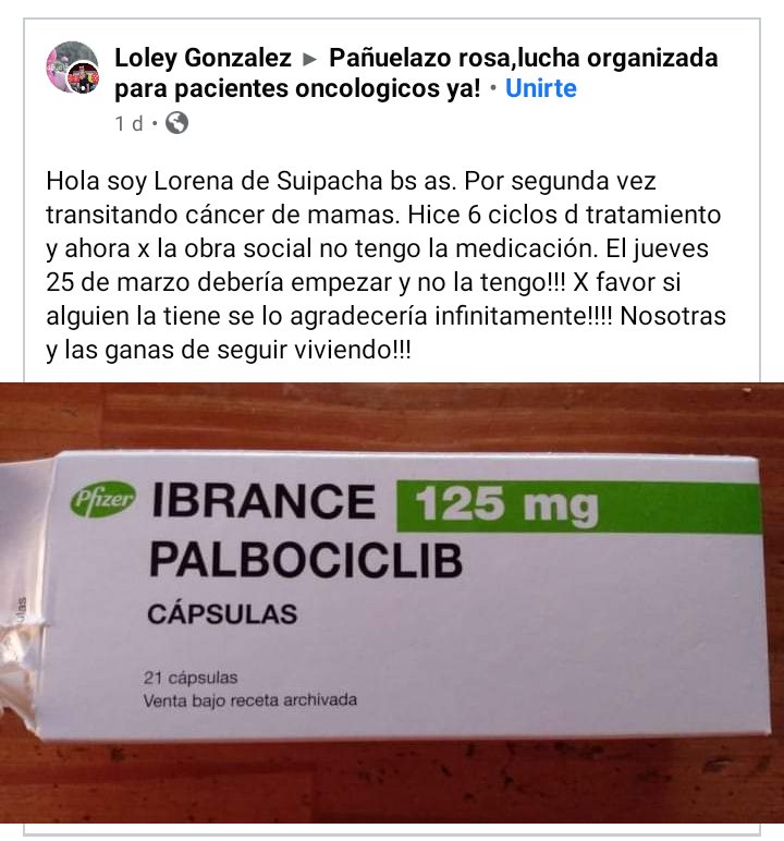 belutoo's tweet photo. Por favor me ayudan a compartir!!! Mi mamá necesita su medicación oncologíca urgente ❗❗❗ https://t.co/b8OVagHQ2S