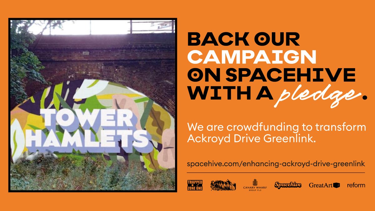 👏 Thank you to everyone that donated to our #MakeLondon community crowdfunding campaign with <a href="/Spacehive/">Spacehive</a>, we're 10% away from hitting our target to transform a green space in <a href="/TowerHamletsNow/">Tower Hamlets Council</a> with <a href="/FoTHCP/">Friends of Tower Hamlets Cemetery Park</a> 🌿
 
You can make a pledge to our campaign here ➡️ bit.ly/2Mk41S2sop
